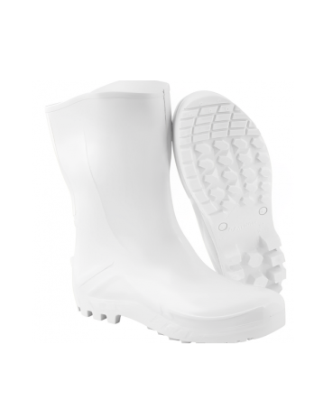 Bota de PVC – Cano Médio <br> Marca Vulcaflex/Marluvas <br> Solado Monodensidade <br> Sem Biqueira – Cor Branca