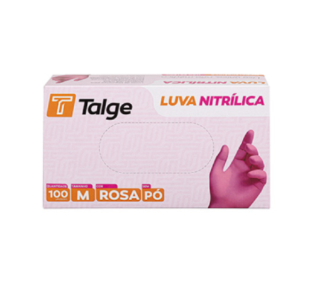 Luva Nitrílica - Proteção Contra <br> Agentes Químicos e Biológicos <br> Marca Talge - Caixa c/ 100 unidades - Image 2