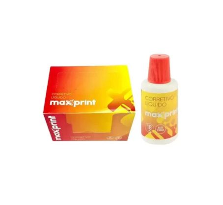 Corretivo Líquido 18ml - Marca Maxprint <br> Caixa c/ 12 Unidades - Image 3