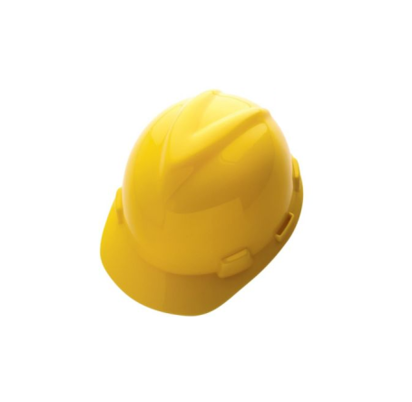 Capacete V-Guard - Marca MSA - Push Key <br> Tipo 2 - Classe B - Cor Amarela - Image 2