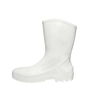 Bota de PVC – Cano Médio <br> Marca Vulcaflex/Marluvas <br> Solado Monodensidade <br> Sem Biqueira – Cor Branca