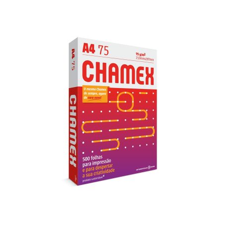 Papel A4 Sulfite 75g/m² - Marca Chamex <br> Tamanho 210mm X 297mm <br> Resma c/ 500 Folhas