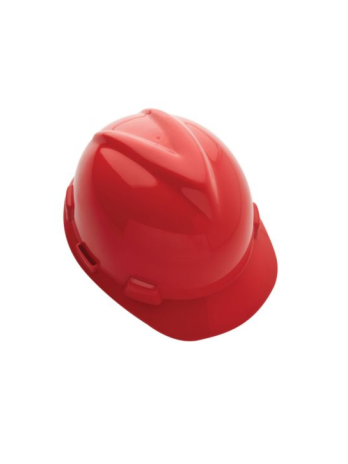 Capacete V-Guard – Marca MSA – Push Key <br> Tipo 2 – Classe B – Cor Vermelha