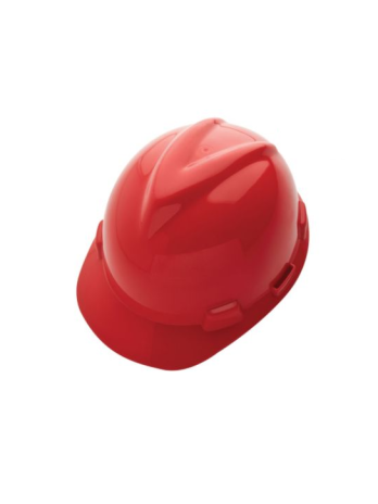 Capacete V-Guard – Marca MSA – Push Key <br> Tipo 2 – Classe B – Cor Vermelha