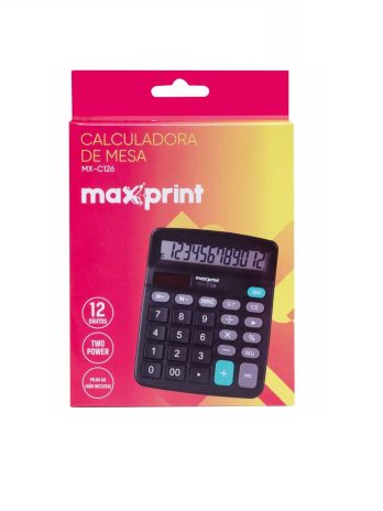 Calculadora de Mesa – Marca Maxprint <br> 12 Dígitos – MX-126