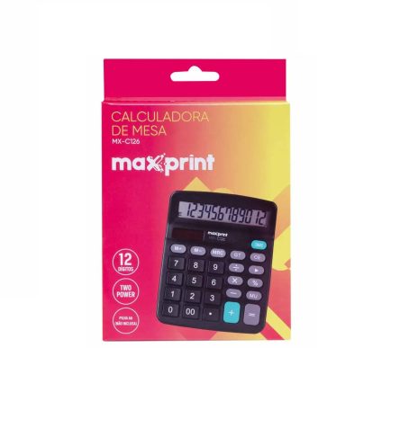 Calculadora de Mesa - Marca Maxprint <br> 12 Dígitos - MX-126