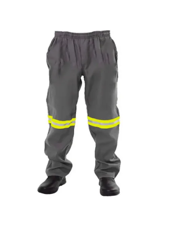 Calça Eletricista – NR10 ATPV 11 <br> Marca MR Safety – Cor Cinza <br> c/ Refletivo – c/ Bolso