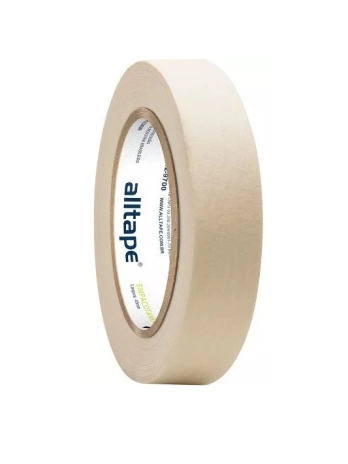 Fita Crepe – Marca AllTape – Cor Branca <br> Tam. 24mm X 50m <br> 1 Unidade