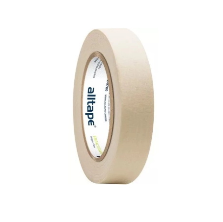 Fita Crepe - Marca AllTape - Cor Branca <br> Tam. 24mm X 50m <br> 6 Unidades