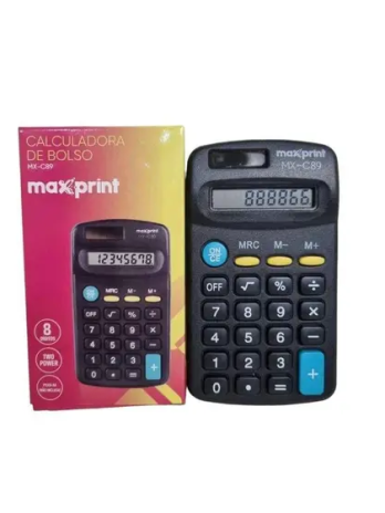 Calculadora de Bolso – Marca Maxprint <br> MX-C89 max