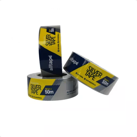 Fita Silver Tape - Marca AllTape - Cor Cinza <br> Tam. 48mm X 50m <br> 1 Unidade - Image 2