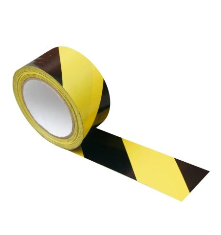 Fita Adesiva de Demarcação de Solo <br> Marca AllTape - Cor Amarela/Preta (Zebrada) <br> Tam. 48mm X 14m - Image 4